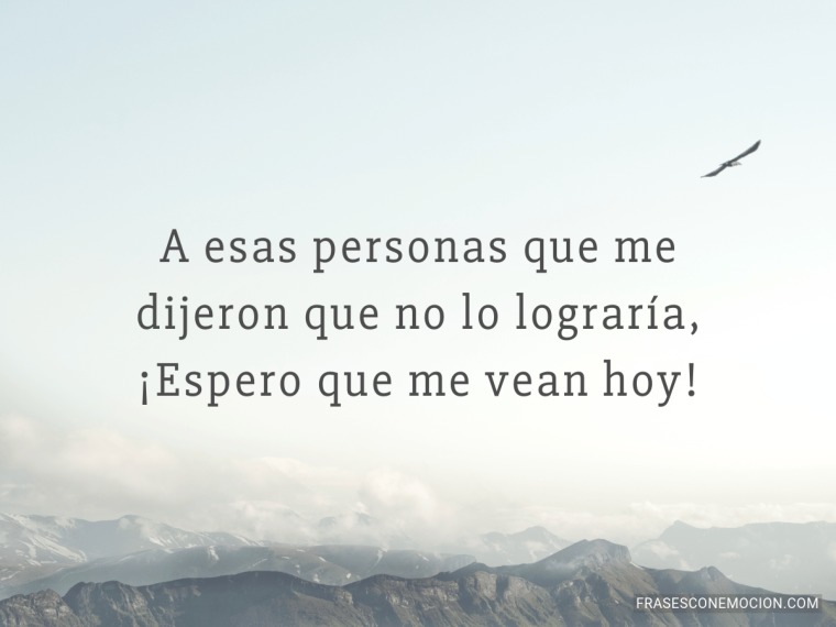 A esas personas...
