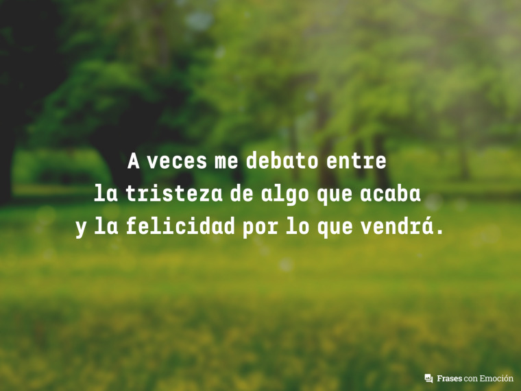 A veces me debato entre...