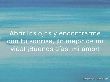 Abrir los ojos y encontrarme...
