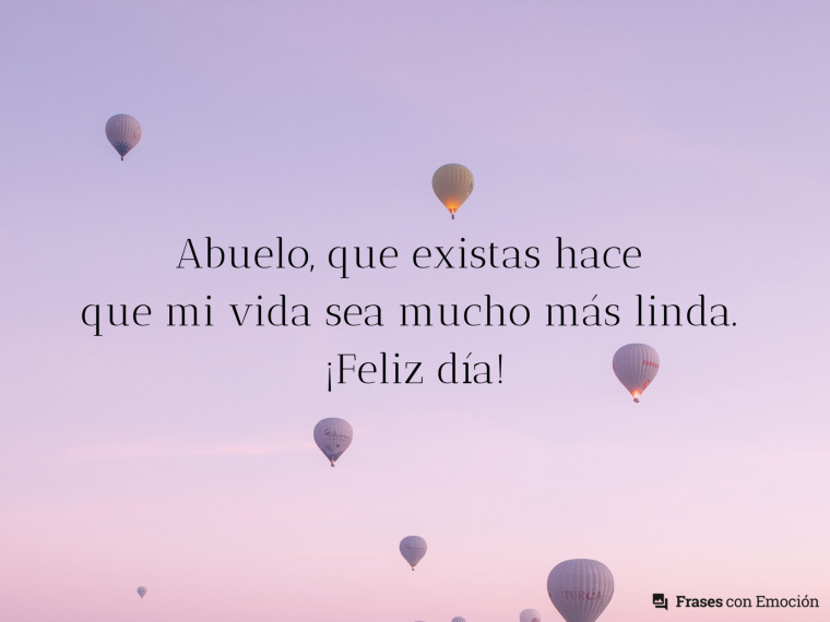 Abuelo que existas hace...