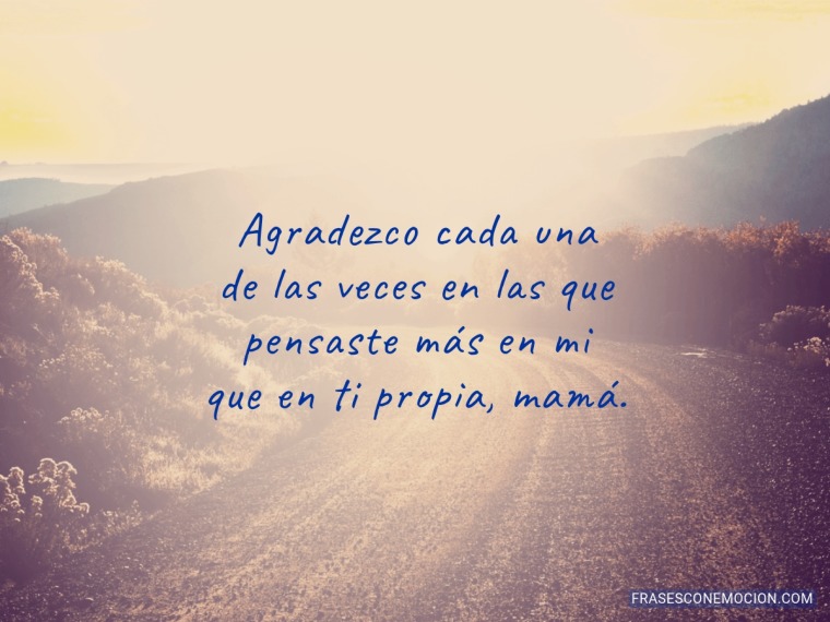 Agradezco cada una...