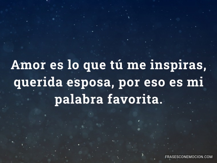 Amor es lo que tú me inspiras...
