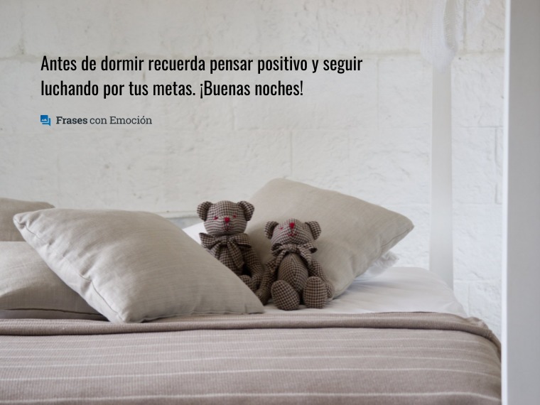 Antes de dormir recuerda...