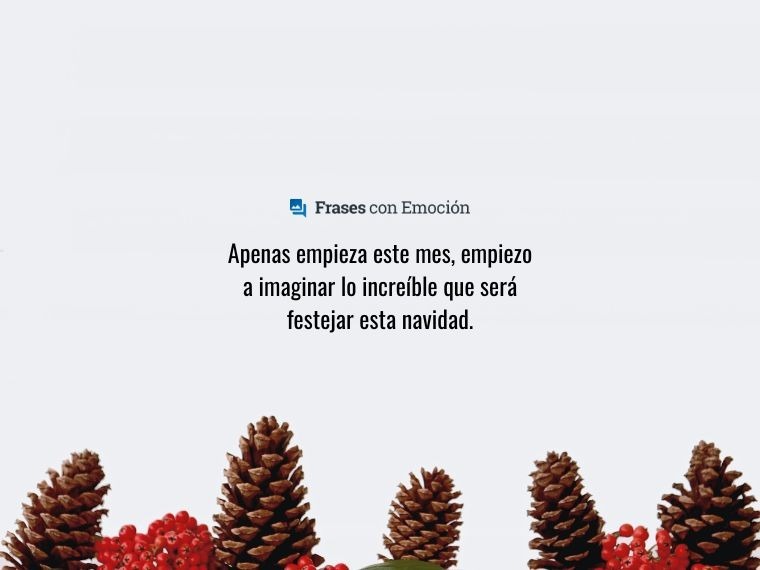 Apenas empieza este mes...