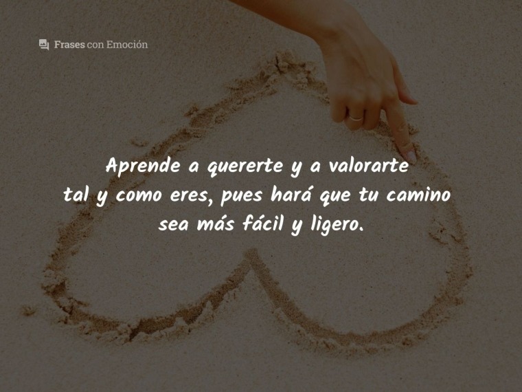 Aprende a quererte y a...