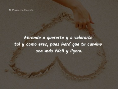 Aprende a quererte y a...