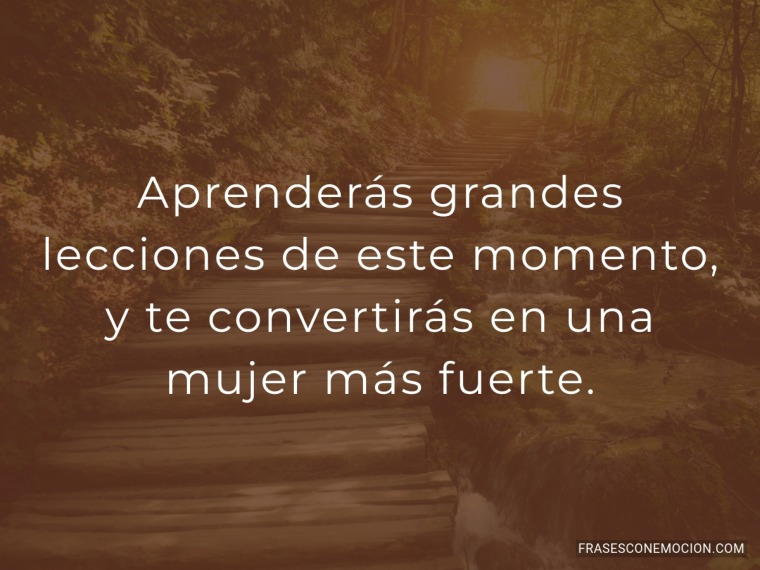 Aprenderás grandes lecciones de...