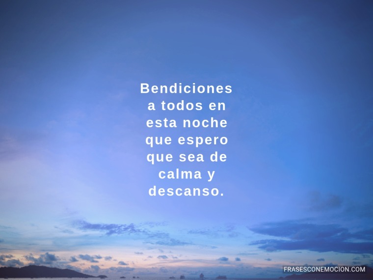 Bendiciones a todos en esta noche...