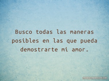 Busco todas las maneras...