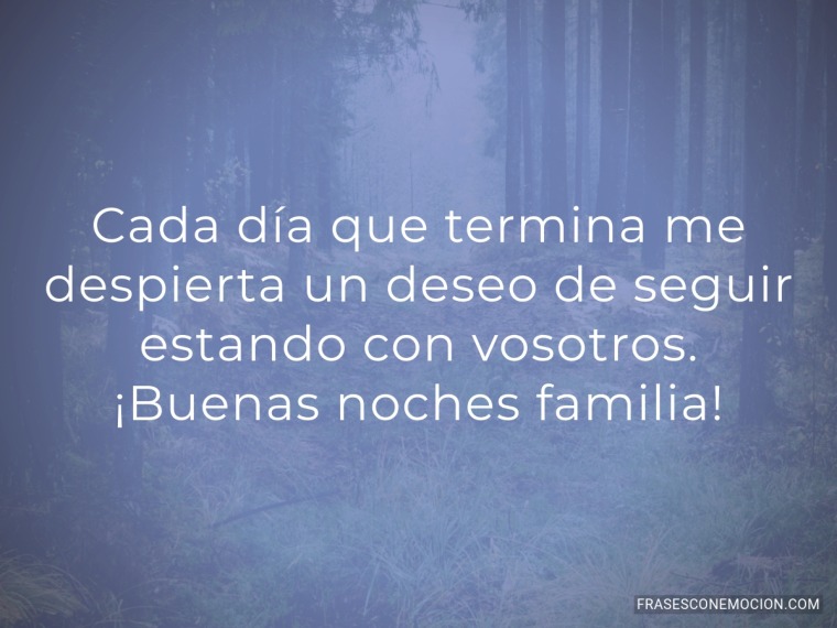 Cada día que termina...