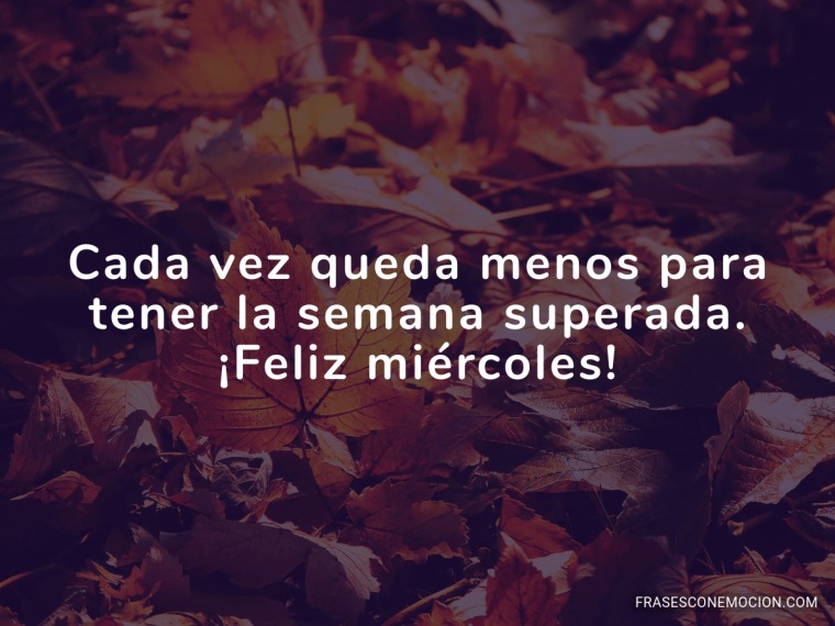 Cada vez queda menos...