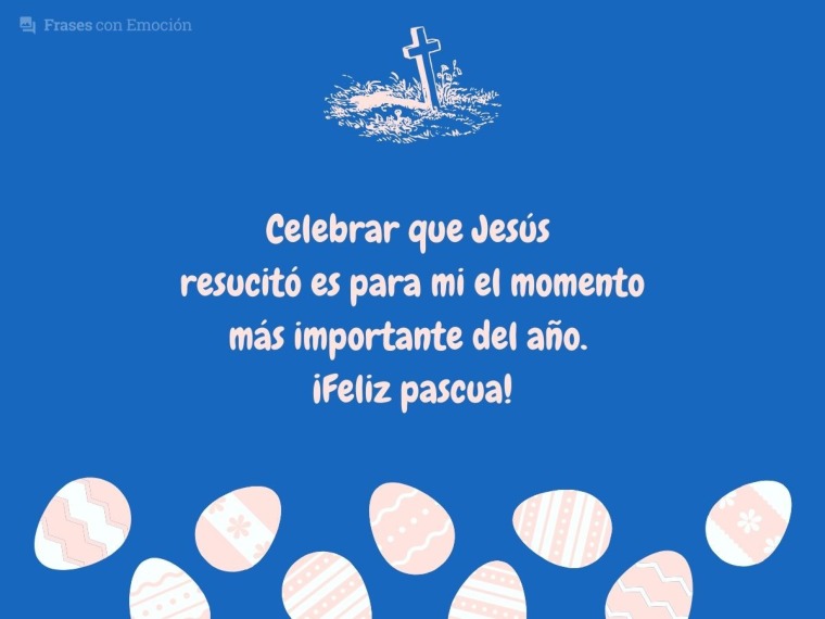 Celebrar que Jesús resucitó...