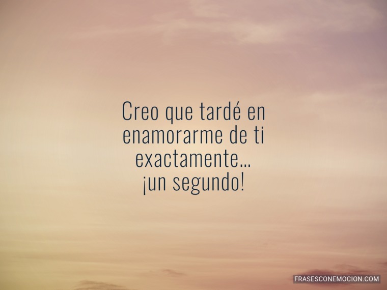 Creo que tardé en...