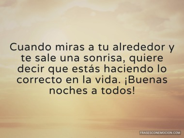 Cuando miras a tu alrededor...