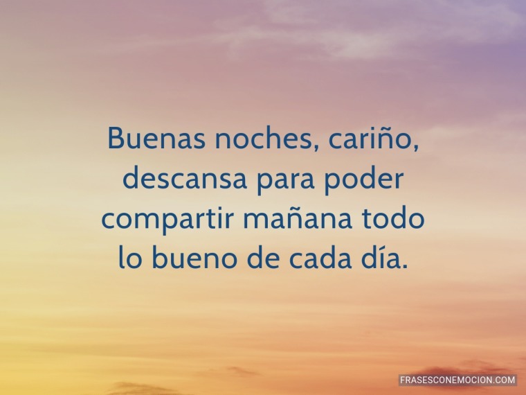 Descansa para poder...