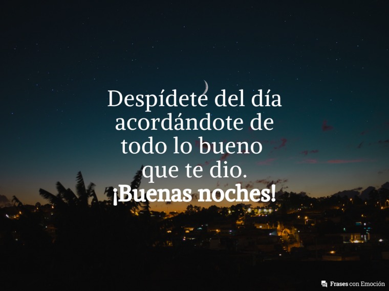 Despídete del día...