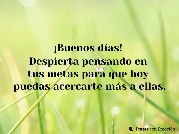 Despierta pensando en tus...