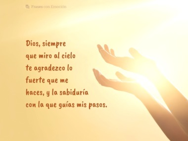 Dios, siempre que miro...