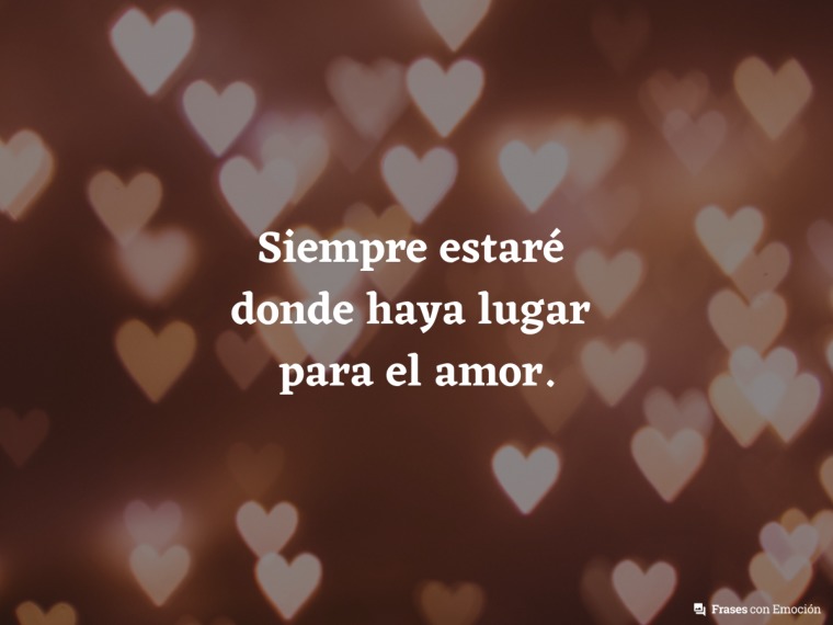 Donde haya lugar para el amor...
