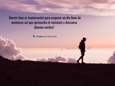 Dormir bien es fundamental...