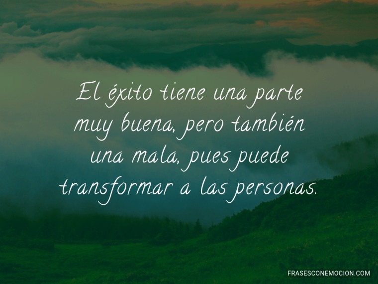 El éxito tiene una parte...