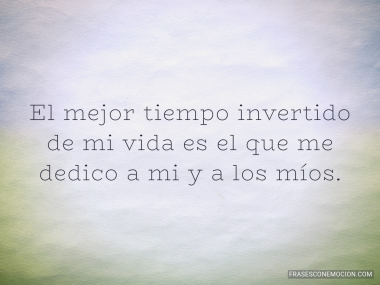 El mejor tiempo invertido...