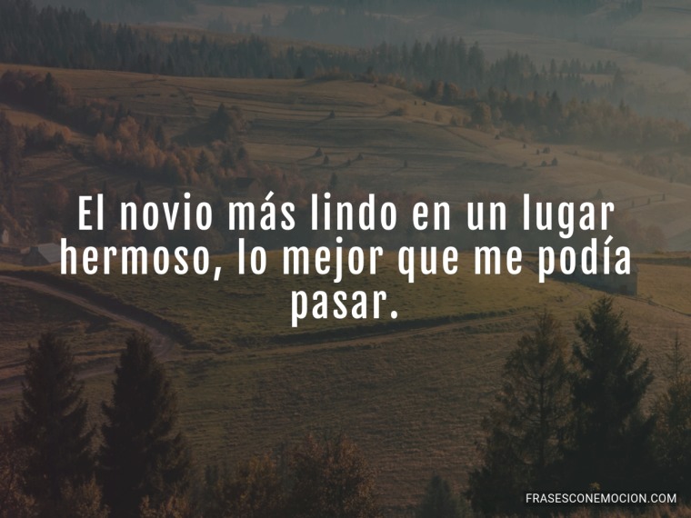 El novio más lindo en...