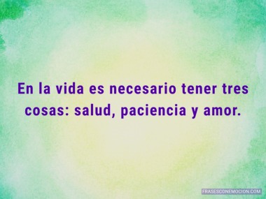 En la vida es necesario...