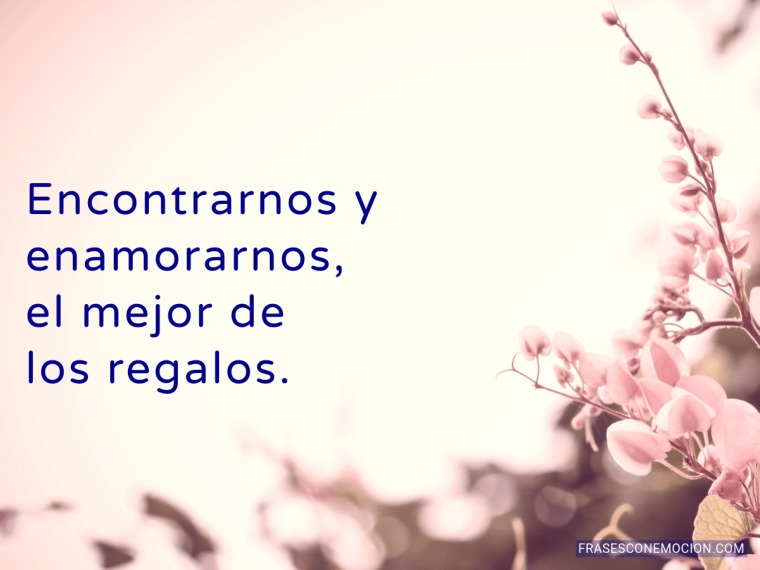 Encontrarnos y enamorarnos...