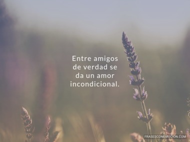 Entre amigos de verdad...