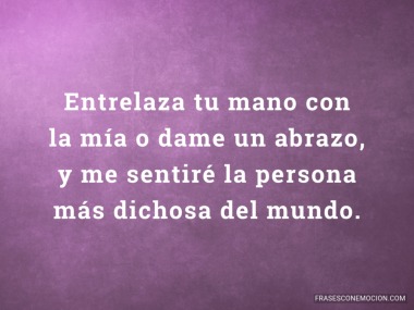 Entrelaza tu mano...