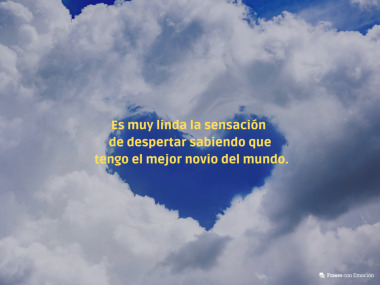 Es muy linda la sensación de...