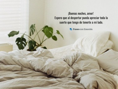 Espero que al despertar...