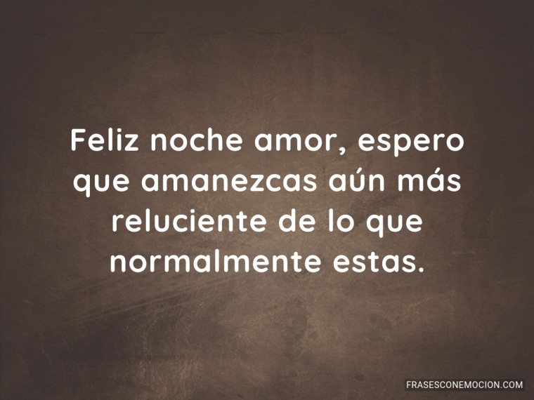 Espero que amanezcas...