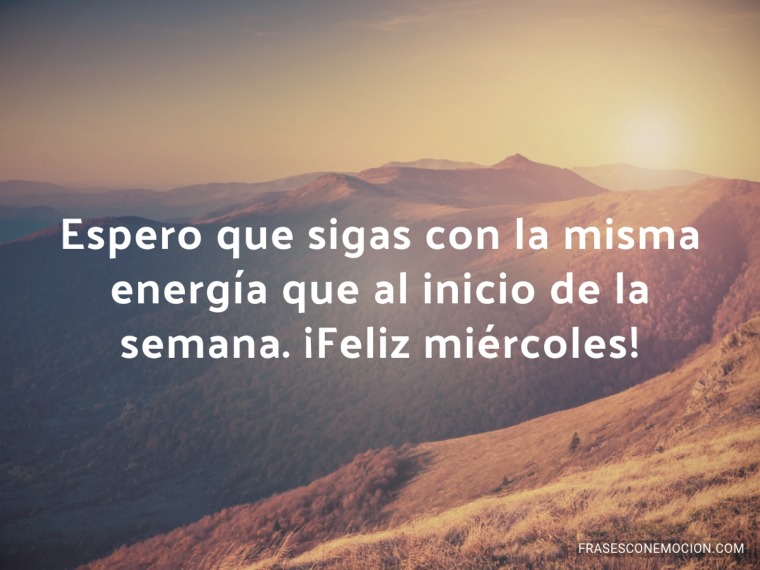 Espero que sigas con...