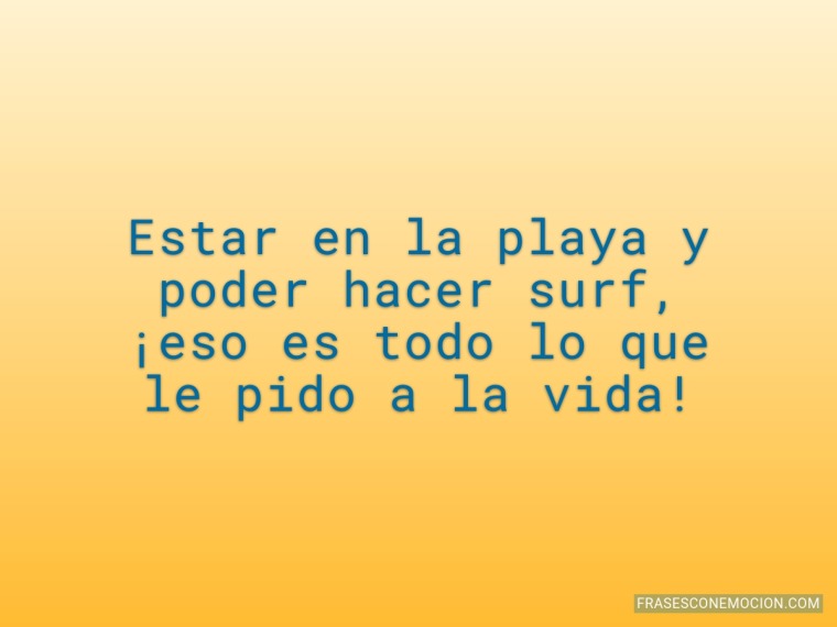 Estar en la playa y...