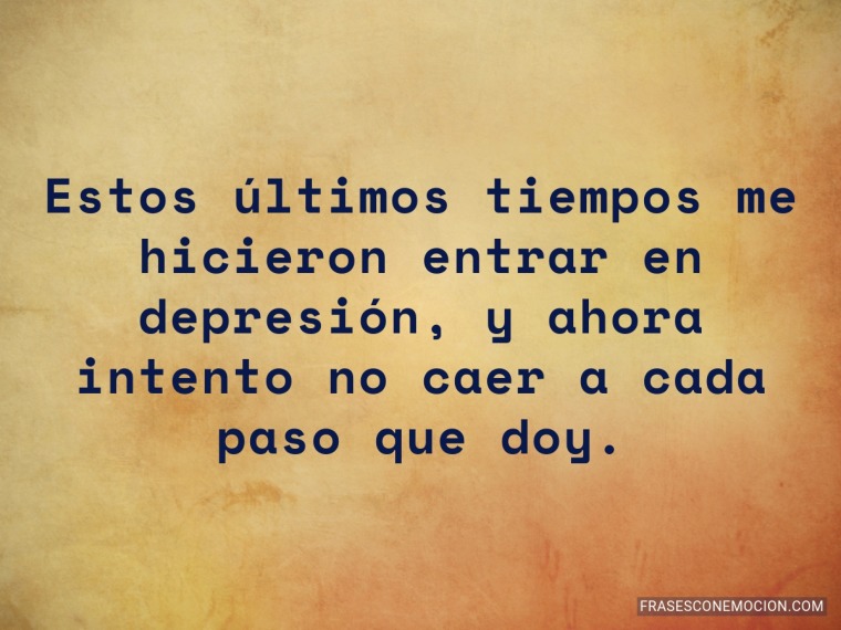 Estos últimos tiempos...