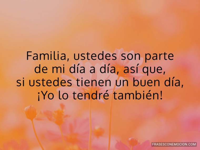 Familia, ustedes son...