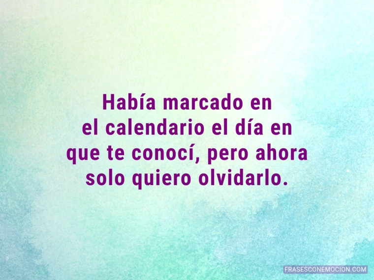 Había marcado en el calendario...