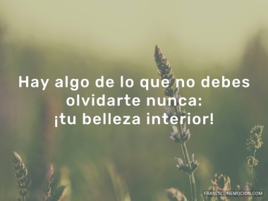 Hay algo de lo que no...