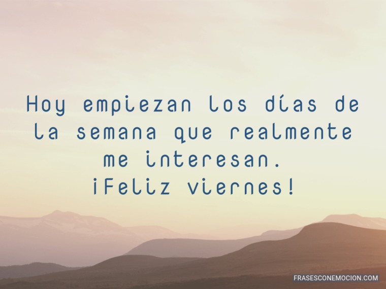 Hoy empiezan los días...