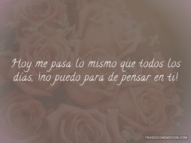 Hoy me pasa lo mismo que...