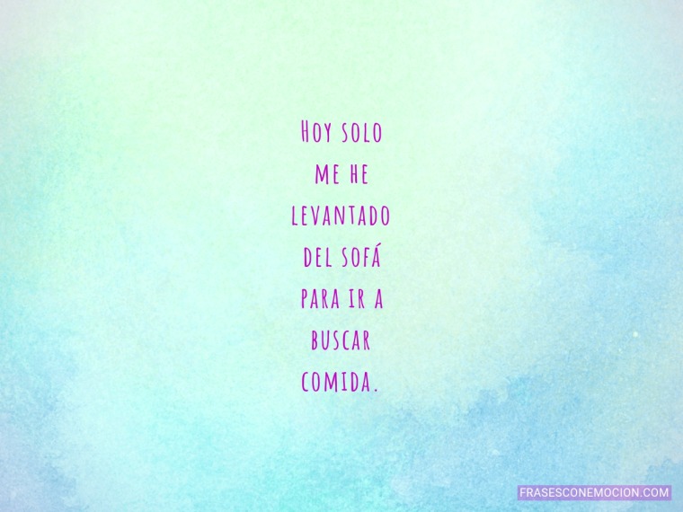 Hoy solo me he...