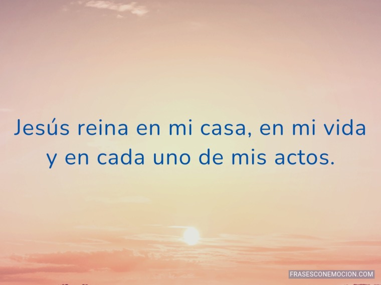 Jesús reina en mi casa...