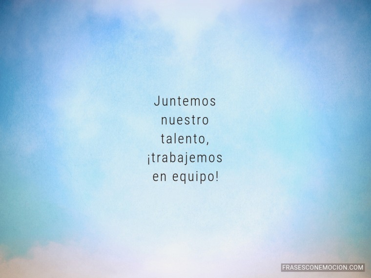 Juntemos nuestro talento...