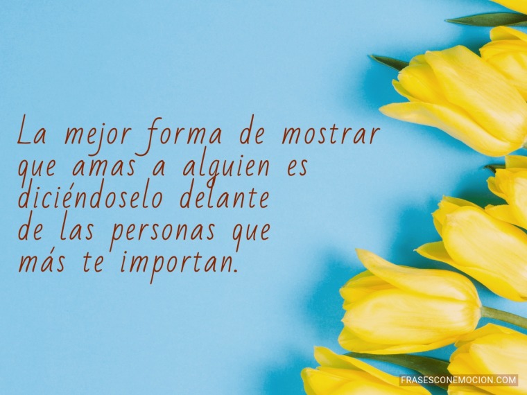 La mejor forma de mostrar...