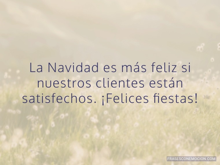La Navidad es más feliz