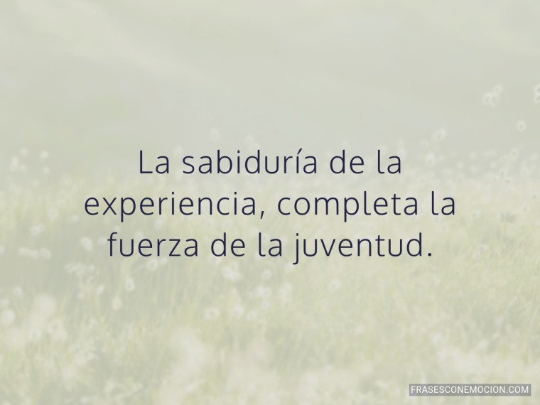 La sabiduría de la...