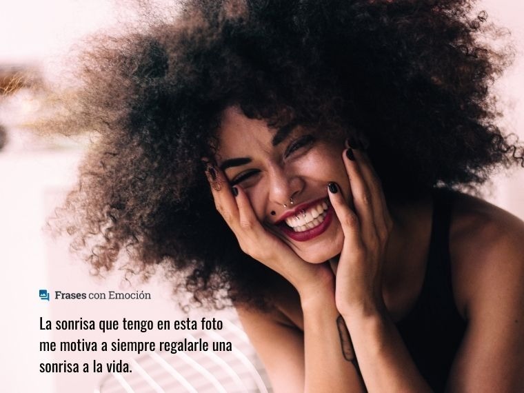 La sonrisa que tengo...