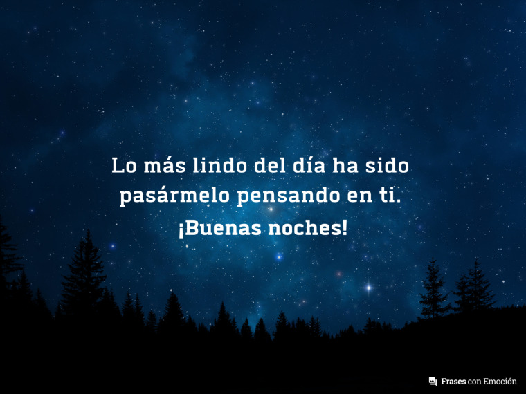 Lo más lindo del día ha sido...